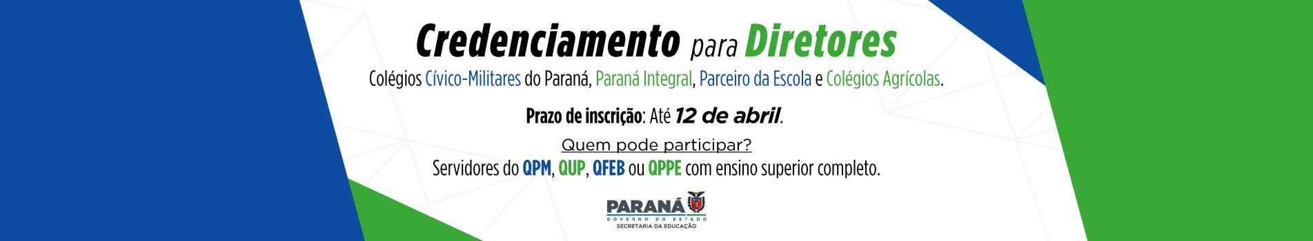 Banner do Credenciamento para Diretores
